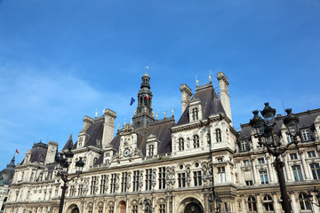 Fototapeta na wymiar Paris City Hall in the french capital