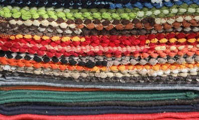 carpets and fabrics with macro technique