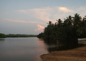 The nature and architecture of the village on the southern tropical island of Sri Lanka.