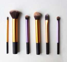 Make up brushes. Woman. Beauty. Fashion.