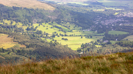 The beautiful highlands in Scotland have green grass all over the year. It is rarely when the snow falls and turn the white.