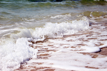 water on beach