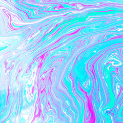 Color watercolor stains and waves on paper. Colored background for design, posters, presentations and other artwork. Marble and splash texture.
