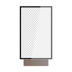 realistic outdoor lightbox isolated on white background