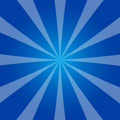 cold blue rays background in retro design