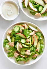 Tuna salad in bowl