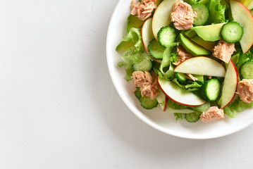 Tuna salad in bowl