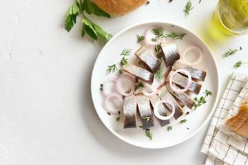Sliced herring fillet