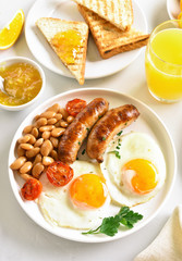 Breakfast on plate