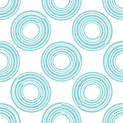Abstract seamless pattern with circles. Geometrical background. Vector illustration. 