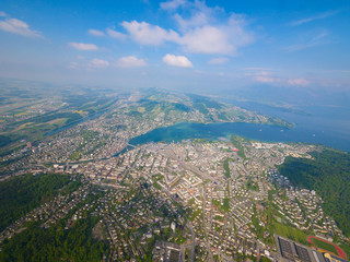 Luzern von oben herab