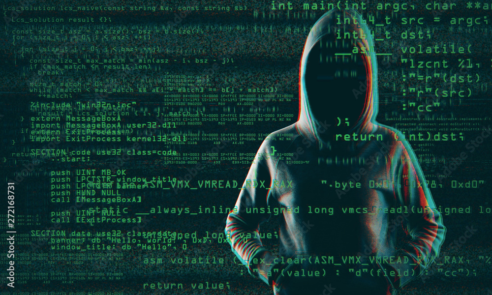 Aufkleber Coding and hacking concept