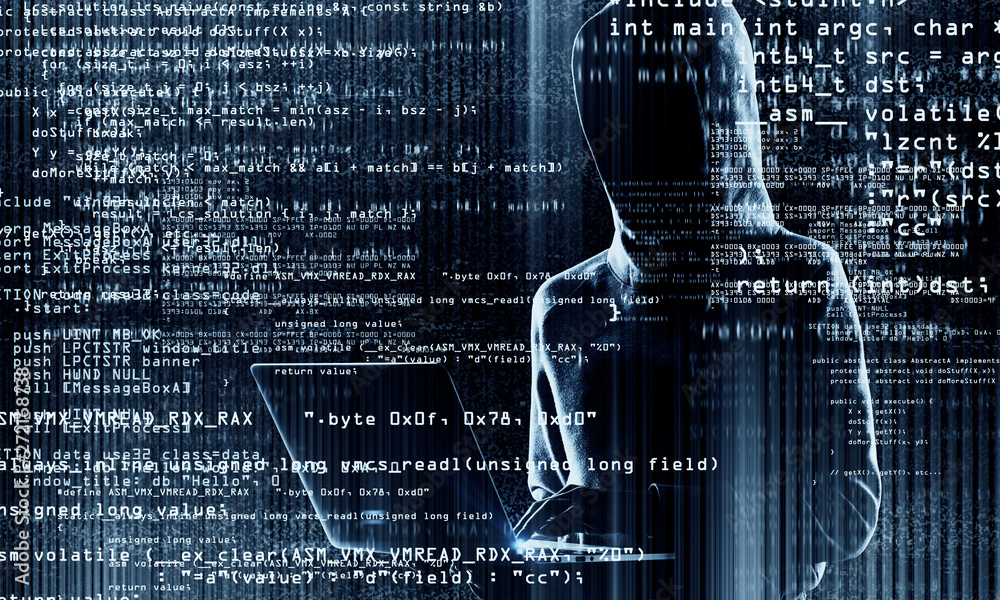 Aufkleber coding and criminal concept