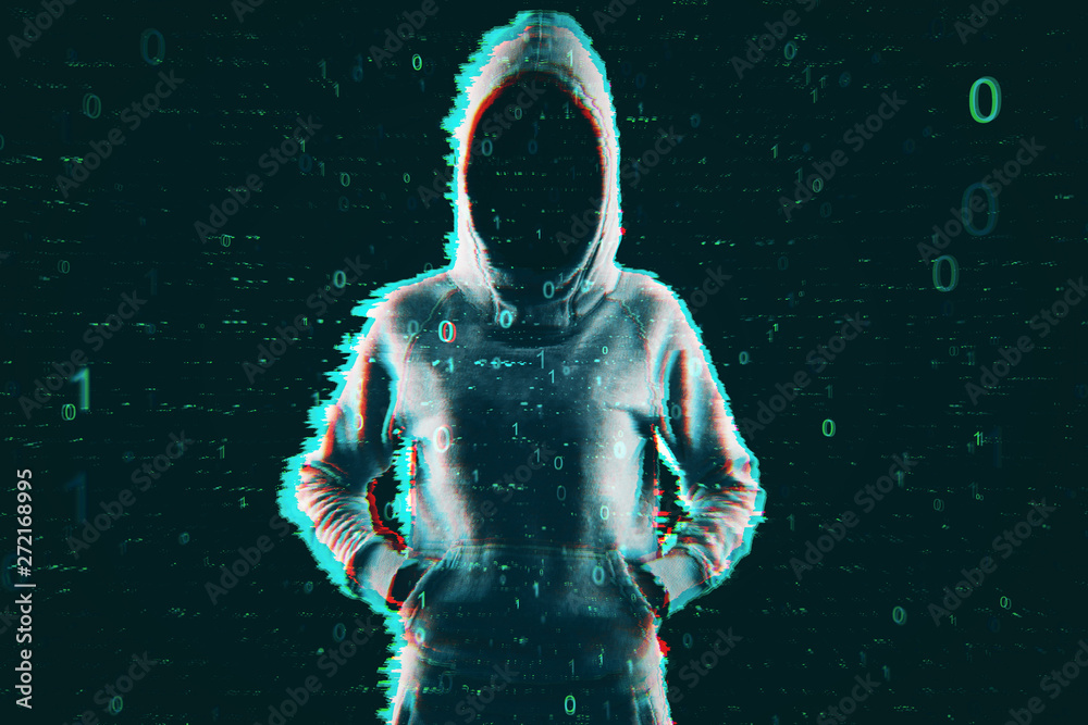 Poster theft and computing concept