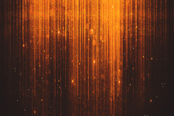 Glowing orange sparkles background