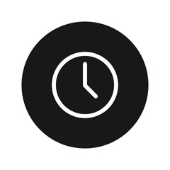 Clock icon. Time symbol