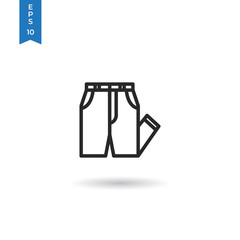 Pants vector icon