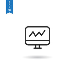 Monitoring vector icon