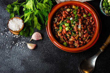 Traditional georgian dish lobio