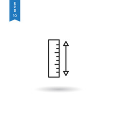 Ruler vector icon