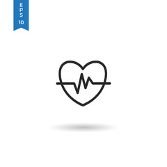 Cardiogram vector icon