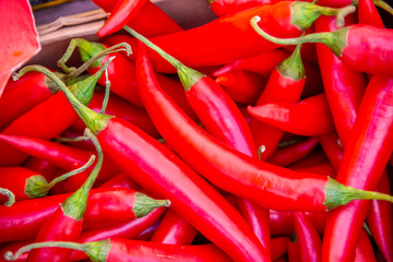 Fruits at the market display stall