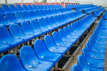 tribune with empty seats