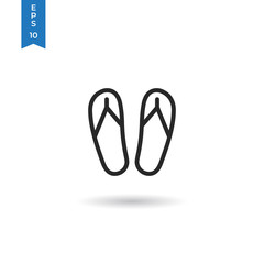 Flip flops vector icon