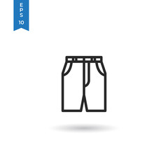 Shorts vector icon