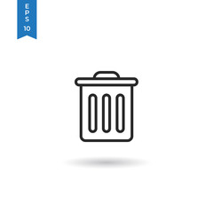 Trash can vector icon