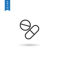 Pills vector icon