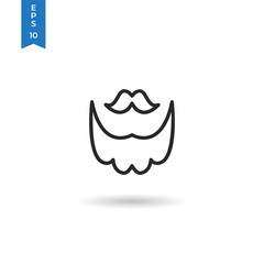 Mustache and beard vector icon