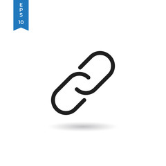 Chain Link icon isolated on white background. Chain Link icon in trendy design style. Chain Link vector icon modern and simple flat symbol for web site, mobile app, UI.