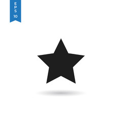 Star icon isolated on white background. Star icon in trendy design style. Star vector icon modern and simple flat symbol for web site, mobile app, UI. Star icon vector illustration, EPS10.