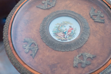 Antique Table Glass Top