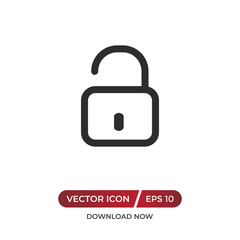 Open padlock icon