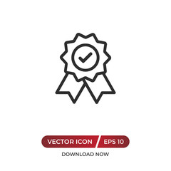 Quality vector icon. Award