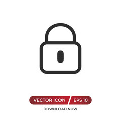 Lock vector icon