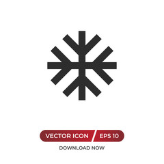 Snowflake vector icon