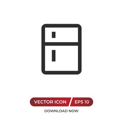 Fridge vector icon