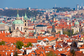 Fototapeta na wymiar Skyline Prague Czechia epic view 