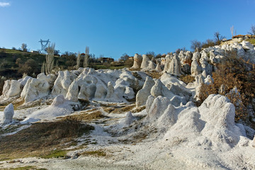 Panorama of Rock Formation The Stone Wedding near town of Kardzhali, Bulgaria