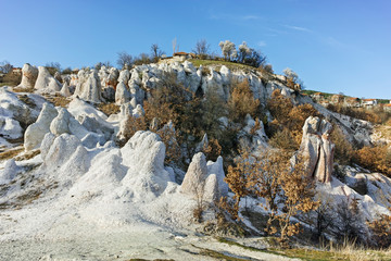 Fototapeta na wymiar Panorama of Rock Formation The Stone Wedding near town of Kardzhali, Bulgaria