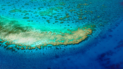 Turquoise corals of the Lodestone Reef, Great Barrier Reef, Queensland, Australia