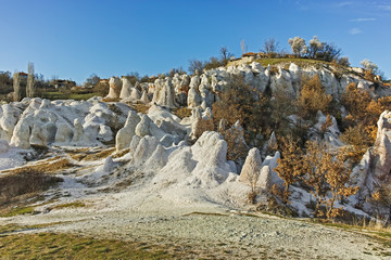 Panorama of Rock Formation The Stone Wedding near town of Kardzhali, Bulgaria