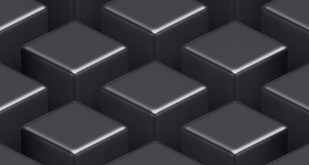 Obraz premium Streszczenie renderowania 3d, nowoczesne tło z kostkami, geometryczny wzór