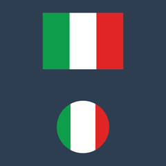 vector illustration of Italy flag