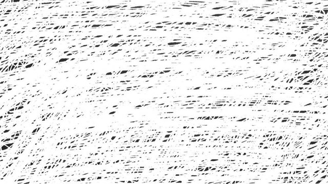 Random chaotic curves on blackboard. Hand drawn dinamic scrawls.
