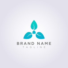 Creative circular leaf design for your business or brand