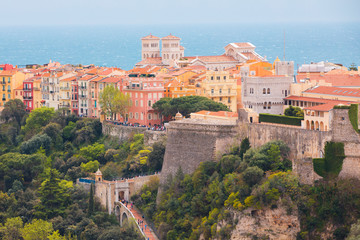Monaco skyline great view Europe 